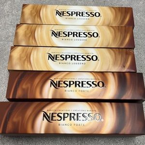 Nespresso Bianco Forte and Bianco Leggero Pods